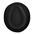Miniatyrbilde 5 av 5: Elegant Fedorahatt for menn - Klassisk Panama Fedorahatt i retro-stil med kort brem - Jazzhatt for gentleman - Vinterhatt - Gave til pappa - 56-58 cm (Svart)