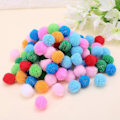Miniatyrbild 2 av 5: 100 st Mjuka Runda Fluffiga Pysselpompoms Blandade Färger Pom Poms 30mm DIY Hantverk (W)