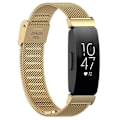 Miniatyrbillede 5 af 5: Til Fitbit Inspire 3 Rustfrit Stål Finmasket Rem Udskiftning Smart Urrem med Spænde (W)