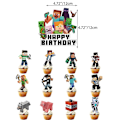 Miniatyrbilde 3 av 5: Minecraft Tema Bursdagsfest Ballonger Banner Kaketopper [DB]