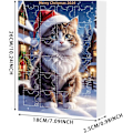 Miniatyrbillede 4 af 5: Katte Adventskalender 2024, 24 Dages Jule-nedtælling med Søde Kattedukker, Julepynt