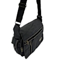 Miniatyrbilde 2 av 4: Middels stor skulderveske i canvas, svart Black one size