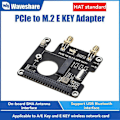 Pikkukuva 3 / 5: Waveshare PCIe - M.2 E KEY -sovitinkortti HAT+ Raspberry Pi 5:lle, verkkokortin laajennuskortti Suppo (W)