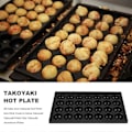 Miniatyrbillede 5 af 5: 28 Huller 4cm Takoyaki Bageplade Non-Stick Madlavning Hjemme Takoyaki Takoyaki Plade Kun Takoyaki Aluminium (B)
