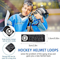 Miniatyrbilde 5 av 5: Hockeyhjelm Hakestropp Avtakbar Hjelm Hockey Hakestropp Hjelmstropp med Enkelt Snap Hockey He [FW]