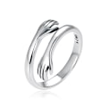 Miniatyrbillede 1 af 5: Knus ring, 925 Sterling Sølv Justerbar Knus Ring Åben Ring