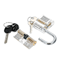 Miniatyrbild 4 av 5: Transparent 15pcs Lock Picking Set Kit Tool Med Två Transparenta Träningspadlock För Låssmeder {FW}