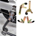 Miniatyrbillede 3 af 5: Hjulstøtteramme Stativ Motorcykel Svingarmsløft Tripod Kroge U-formet Krog Gaffel Svingarm (W)