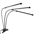 Miniatyrbillede 1 af 5: Justerbar vækstlampe - LED, Timer sort (W)