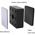 Miniatyrbillede 3 af 5: Møbelbenforhøjer Seng Møbelben Løft Bord Sofa Seng Forhøjer Kulstofstål Seng Forhøjer Sofa Sofabord Garderobe Seng Skrivebord Limning (W)