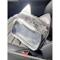 Miniatyrbild 4 av 4: Y2k Japan Kosmisk Mekanisk Kattväska Söt Tecknad Kattöra Liten Ryggsäck Enkel Mångsidig Silverfärgad Stor Kapacitet Axelväskor Backpack