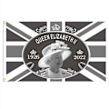Miniatyrbild 1 av 2: Hennes Majestäts Flagga, Minnesflagga för Drottningen av Storbritannien, 1926-2022 Drottningbanner, Enkelsidigt Tryckt Färgäkta, För Utomhus- och Inomhusbruk 3