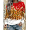 Miniatyrbild 1 av 5: Ny Dam T-shirt Julgran Tryck T-shirts Toppar Långärmad Casual Toppar Mode Rund Hals Normal Passform Y2K Kläder För Tjejer CTZH231026SDB23 M