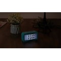 Miniatyrbillede 3 af 4: Sort Digital Vækkeur Morgen Vækkeur, Støjsvagt Batteridrevet Digital Vækkeur til Børn Voksne Stort LED Display Temperatur Kalender