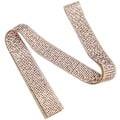 Miniatyrbild 2 av 5: Kristall Diamant Bälte Trim Smältlim DIY Dekoration Kläder Accessoarer 0.5 Yard 12 Rader Champagne