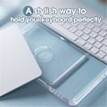 Miniatyrbillede 3 af 5: Håndledsstøtte til Tastatur til 2023 Magic Trackpad 2/3 Tastatur Akryl Stand Station Transparent Krystal
