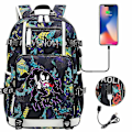 Miniatyrbild 1 av 4: Venom Fashion Tryckt Usb Ungdom Skolväska (3-20) Color-4