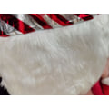 Miniatyrbilde 3 av 5: 3 stk/sett Dame Jul Hettekjole Vinter Fløyel Stripet Fru Claus Santa Cosplay Kostyme Juleferie Fest Fancy Kjole L
