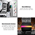 Miniatyrbild 4 av 5: Atx 24 Pin Till 90 Grader Strömadapter Argb Moderkort 24pin Styrhuvud Diy Monterings Tillbehör TY