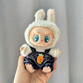 Miniatyrbild 1 av 5: 17cm Mini Plyschdockas Kläder Outfit Tillbehör För Korea Kpop Exo Labubu I II Idol Dockor Sittande Party Overaller Kläder Gåva 9