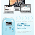 Miniatyrbillede 2 af 4: Bluetooth Mus, 2.4G Trådløs Bluetooth Mus Dual Mode (Bluetooth 5.0/3.0+USB), Computermus til