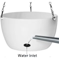 Pikkukuva 3 / 5: 24 cm Itsekasteleva Kukkaruukku - Valkoinen