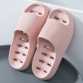 Miniatyrbillede 1 af 5: Tyksålede skridsikre dameslippers med blød sål, badesko til par, hjemmesko Pink 40-41