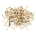 Pikkukuva 1 / 5: 50 kpl Metalliset kulmasuojat Rauta Retro DIY Valokuva-albumi Kirjan reunakansi 2,2 mm Messinkiväri 2,2 mm