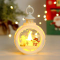Miniatyrbillede 5 af 5: Jule LED Lysestage Bærbar Julelanterne Julemand Snemand Retro Lysestage Flammeløs LED Julelysestage I