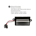 Miniatyrbillede 2 af 5: 19331830 19329838 Blæsermotor Fan Resistor til H2 Varmer Autodele 3GSH-19E624-CA 6GSH-19E624-AA