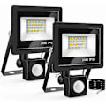 Pikkukuva 1 / 5: Ulkokäyttöön tarkoitettu LED-valonheitin liiketunnistimella 20W, 24 LED-valonheitin IP65 vedenpitävä ulkovalaistus 6500K 220v kohdevalo puutarhaan, patiolle, autotalliin, ulkotiloihin L