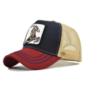 Miniatyrbilde 1 av 3: Hest Dyr Brodert Baseball Caps Mesh Trucker Hatt Blue Red