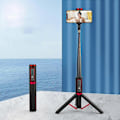 Pikkukuva 1 / 5: Punainen Selfie-keppi, Selfie-tikku Tripod Monopod Bluetooth Teleskooppinen 3 in 1 Laajennettava 270° Kierto TikTokille iPhone ja Android, Videokuvaus, Blogi