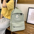 Miniatyrbilde 5 av 5: Studentsekk Casual Ryggsekk Skolesekk Koreansk Versjon Av Ensfargede Blomster For Menn Og Kvinner White