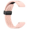 Miniatyrbillede 1 af 5: Kompatibel med Garmin Tactix 7 Pro / Fenix 7X / Fenix 7X Solar Silikone Urrem 26mm Åndbar Urrem med Foldespænde LightPink