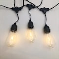 Pikkukuva 1 / 5: IP65 LED-valosarja keijukaisvaloköynnöksellä, suunniteltu loma-ajan valaistukseen, häihin, puutarhajuhliin, patiolle, aukiolle, joulukuuseen, ulkokoristeluun 13M 20Bulbs Drop S14