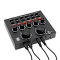 Miniatyrbillede 3 af 5: V8 Lydkort Stemmeskift Karaoke Headset Live Eksternt Lydkort