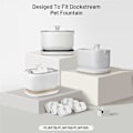 Miniatyrbilde 2 av 5: 12-pakning erstatningsfiltre for Dockstream trådløs vannfontene PLWF005/PLWF115/WF105, Dyr Founta-FCY