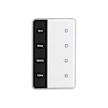 Miniatyrbild 1 av 5: TUYA Zigbee DIY Namn Switch 4-vägs Smart Touchscreen Switch US Typ Fungerar med Tuya Alexa Home Röststyrning