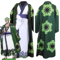 Miniatyrbild 1 av 5: Anime Roronoa Zoro Cosplay Kostym Wano Kuni Land Kimono Robe Komplett Dräkt Halloween Karnevalsdräkt _ai Full Set 3 XL