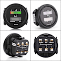 Miniatyrbillede 4 af 4: 12V/24V/36V/48V/72V LED Digital Batteriindikator med Timetæller til Golfvogn