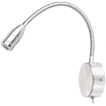 Miniatyrbillede 1 af 3: Sengelampe til læsning, fleksibel fokuseringsspot til soveværelse, sengelampe til vægmontering, fastmonteret lampe