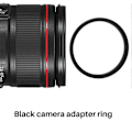 Miniatyrbilde 2 av 5: 72mm-77mm Kameraobjektiv Trinn Opp Filter Svart Metall Adapterring