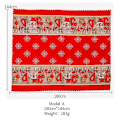 Miniatyrbilde 3 av 4: Rektangulær Juleduk Polyester 144 * 180m Juletremønster for Juleborddekorasjon Trykt Juleduk Absorberende Duk
