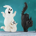 Pikkukuva 5 / 5: Halloween-hahmot, kirjahyllyn työpöydän koriste, musta