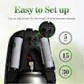Miniatyrbild 3 av 5: Automatisk Luftfräschare Dispenser 2-pack, Väggmonterad eller Fristående, Intervallsprayinställningar för