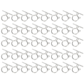Pikkukuva 1 / 5: 40 Sarjaa Alloy OT Solki DIY Koristeet Rannekoru Kaulakoru Tarvikkeet Korujen Valmistustarvikkeet Hopea