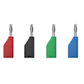 Miniatyrbilde 2 av 5: 10 stk. Stabelbar 4mm Bananplugg Koblingssett med Ledning, Multifunksjonell Frontplugg for Elektronikk J.10054