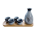 Miniatyrbillede 1 af 5: 1 Sæt Udsøgt Japansk Sake Kop Sake Kande Retro Sake Sæt Japansk Retro Simpel Keramisk Sake