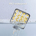 Miniatyrbilde 2 av 5: 4 stk. Bil LED Bar Arbeidslys 48w 12v Offroad Arbeidslys Tåkelys 16 LED Lampe Traktor Frontlyspærer Spotlight For Lastebil Atv 4 I
